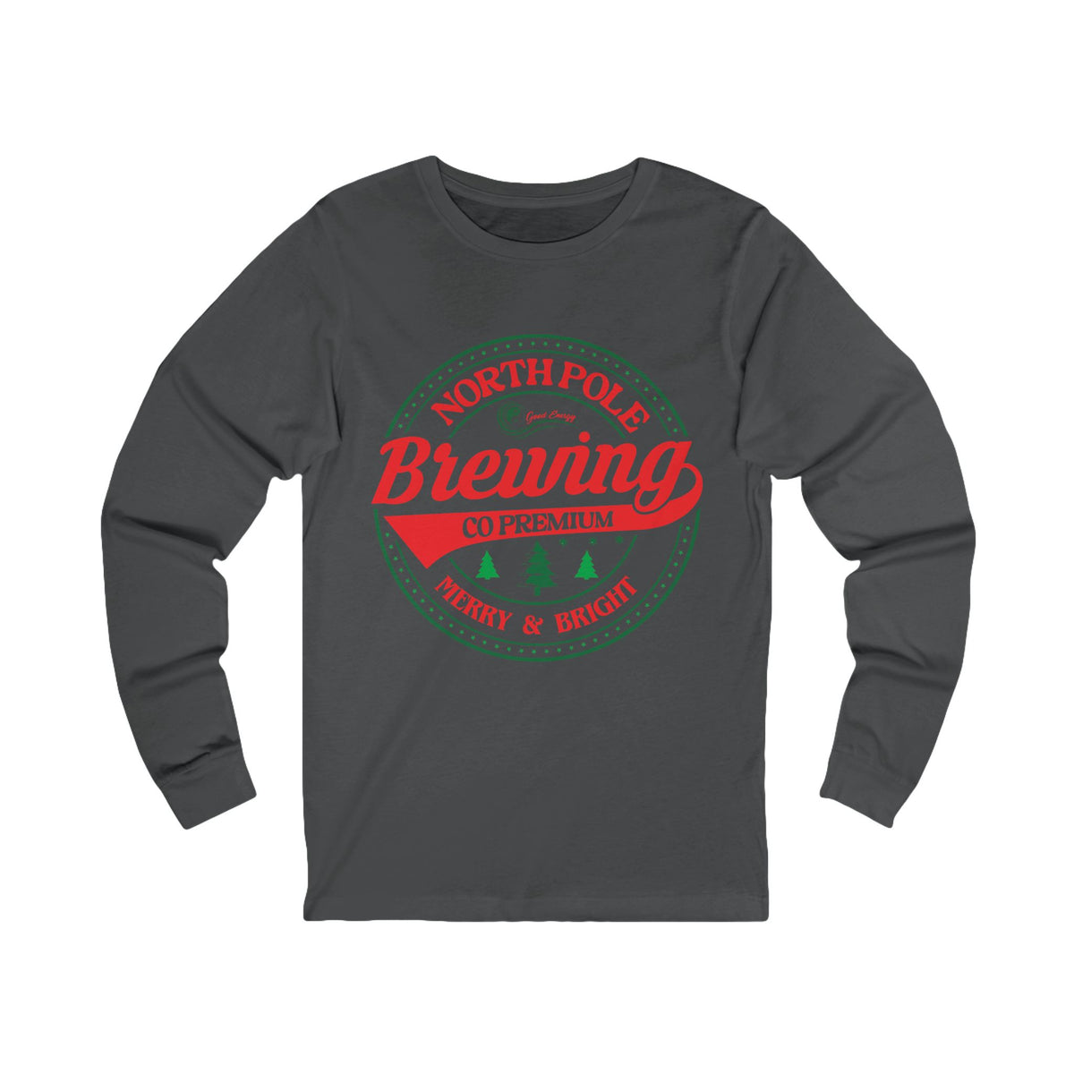 Good Energy Merry and Bright Holiday Long Sleeve Tee — North Pole Brewing Company