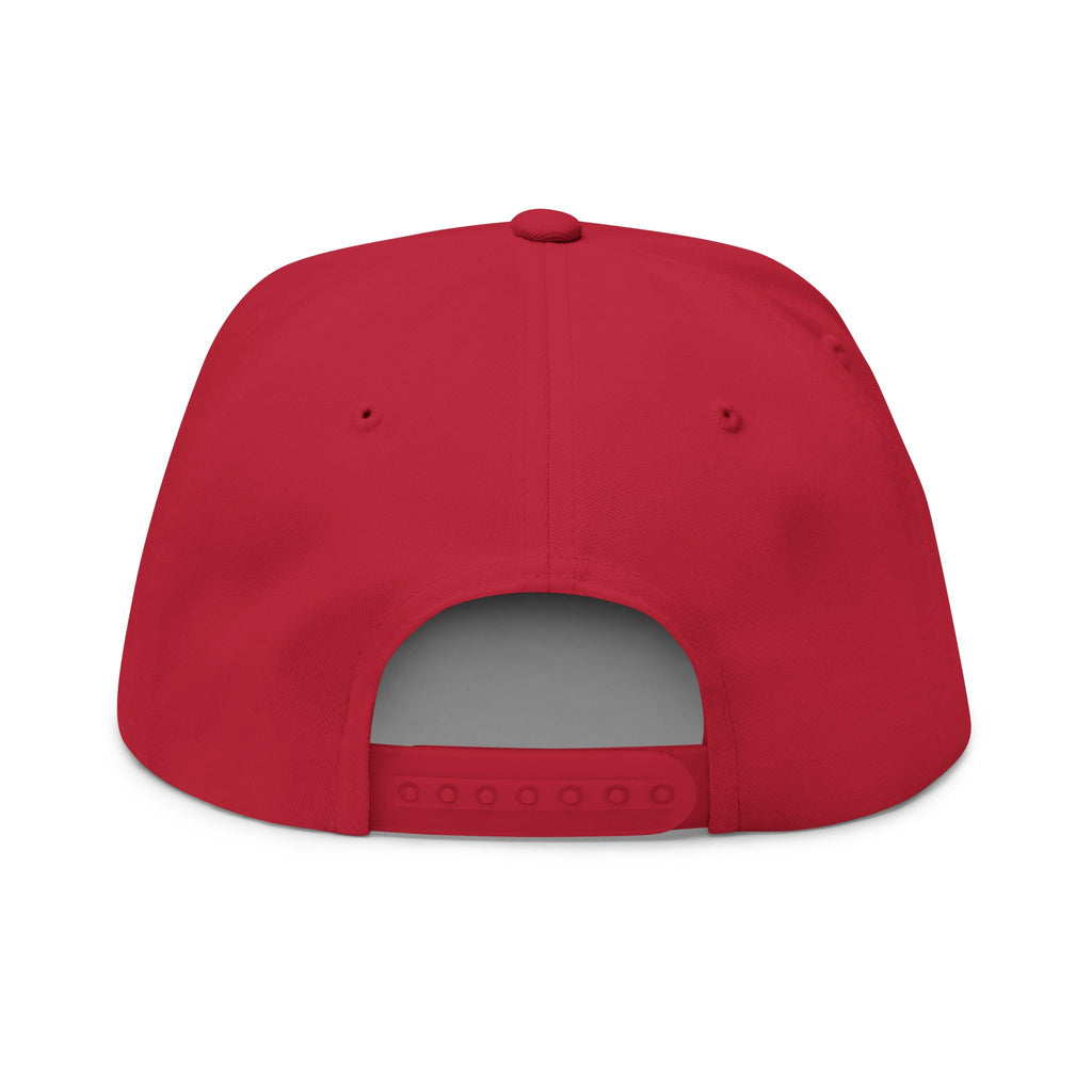 "Fearless" Embroidered Flat Bill Cap — "Fearless" Good Energy Snapback