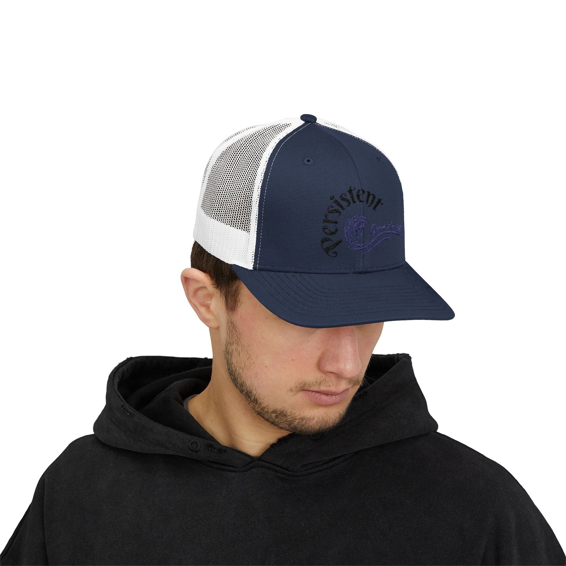 "Persistent" Good Energy Snapback Trucker Cap — Never Give Up, Never Give In