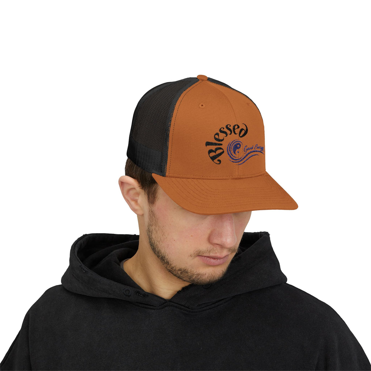 "Blessed" Good Energy Snapback Trucker Cap – A powerful mindset gift for yourself and others