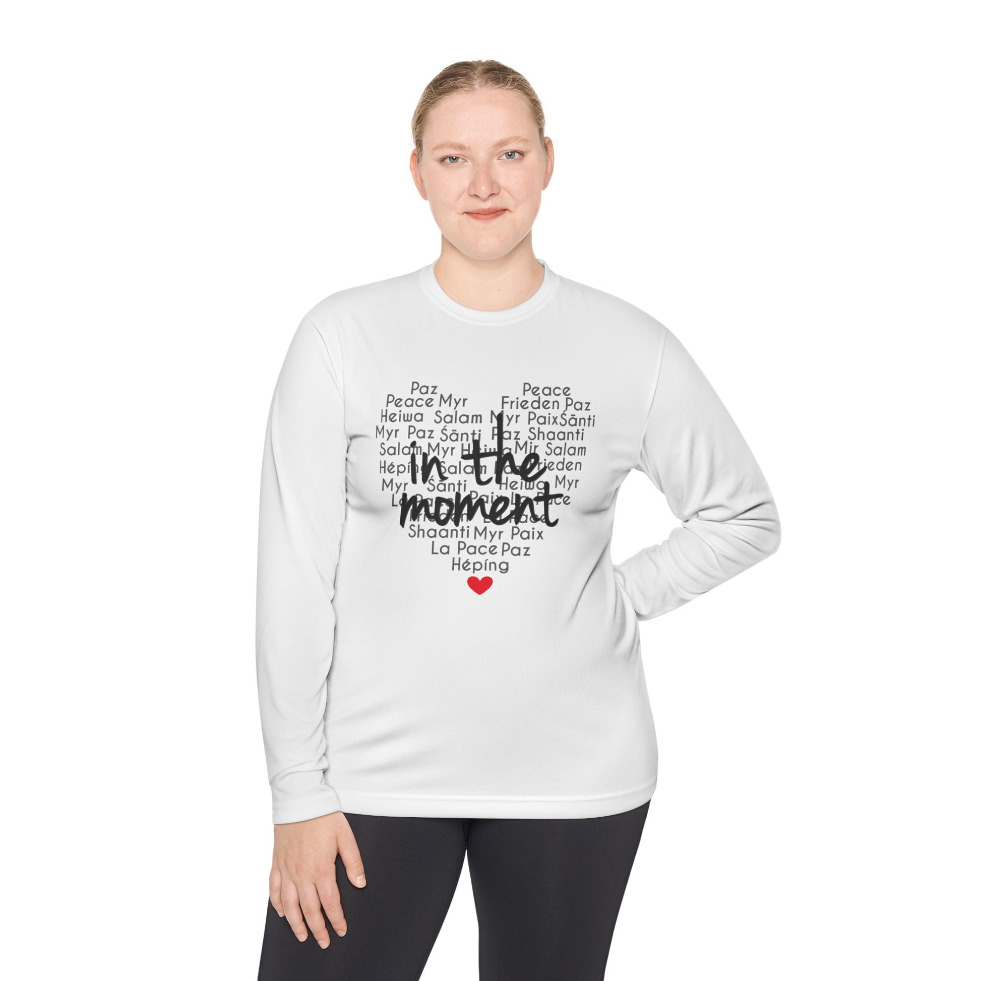 Long Sleeve Tee - Peaceful ✌️ Universal Language - Unisex Lightweight