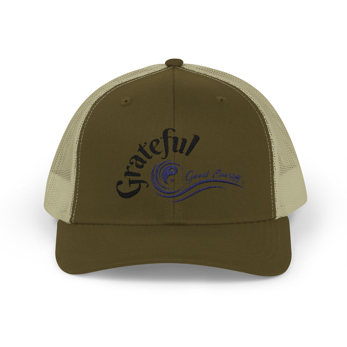 "Grateful" Good Energy Snapback Trucker Cap – A powerful mindset gift for yourself and others