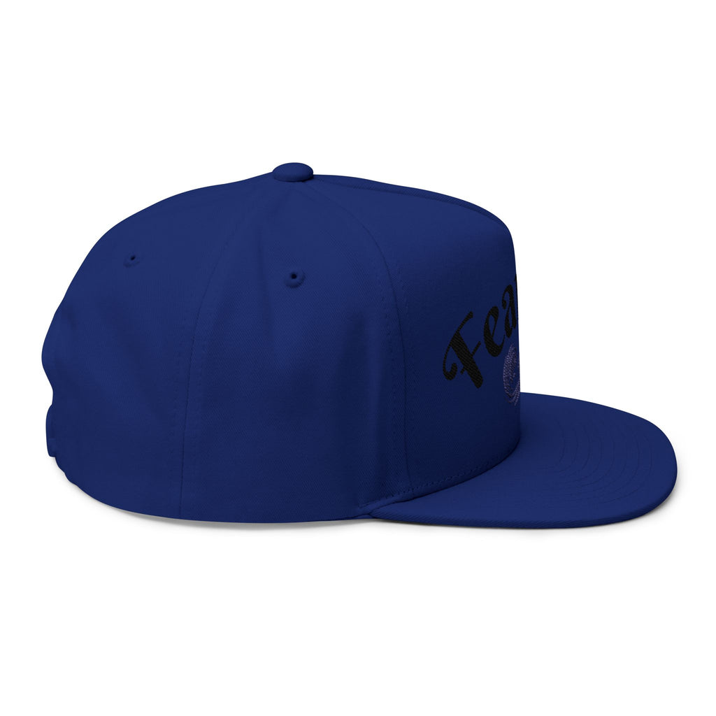 "Fearless" Embroidered Flat Bill Cap — "Fearless" Good Energy Snapback