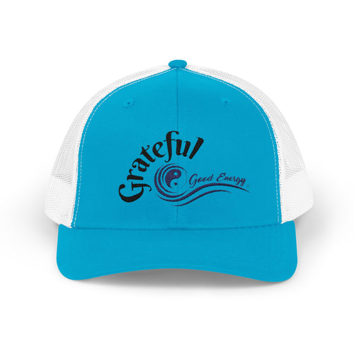 "Grateful" Good Energy Snapback Trucker Cap – A powerful mindset gift for yourself and others