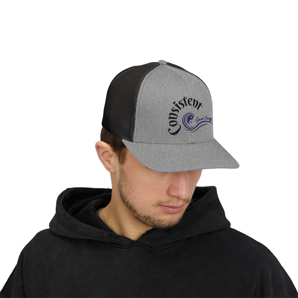 "Consistent" Good Energy Snapback Trucker Cap – Your Commitment to principles and values delivers results