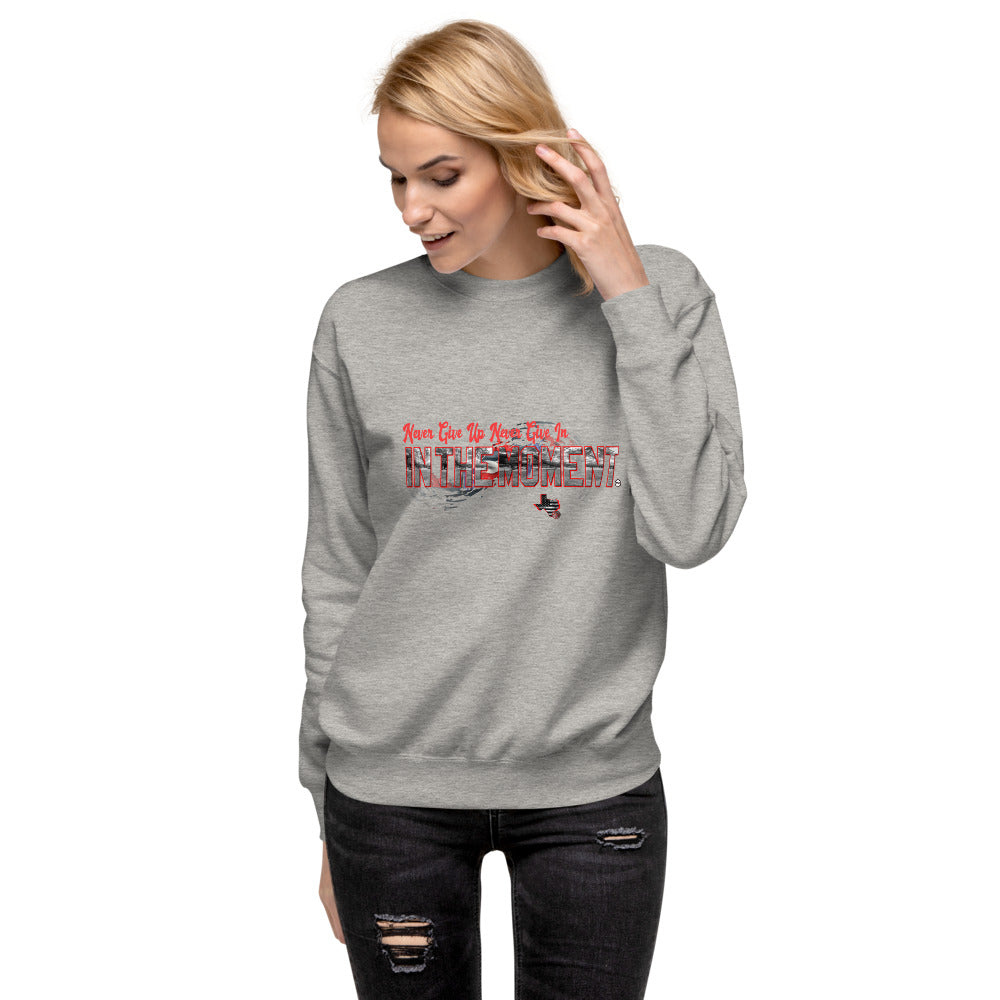 "Never Give Up Never Give In" Unisex Fleece Pullover